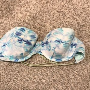 Victoria secret swim top 34D bandeau straps opt